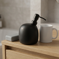Happy Sinks Kiwi Soap Dispenser - Matte Black Ceramic