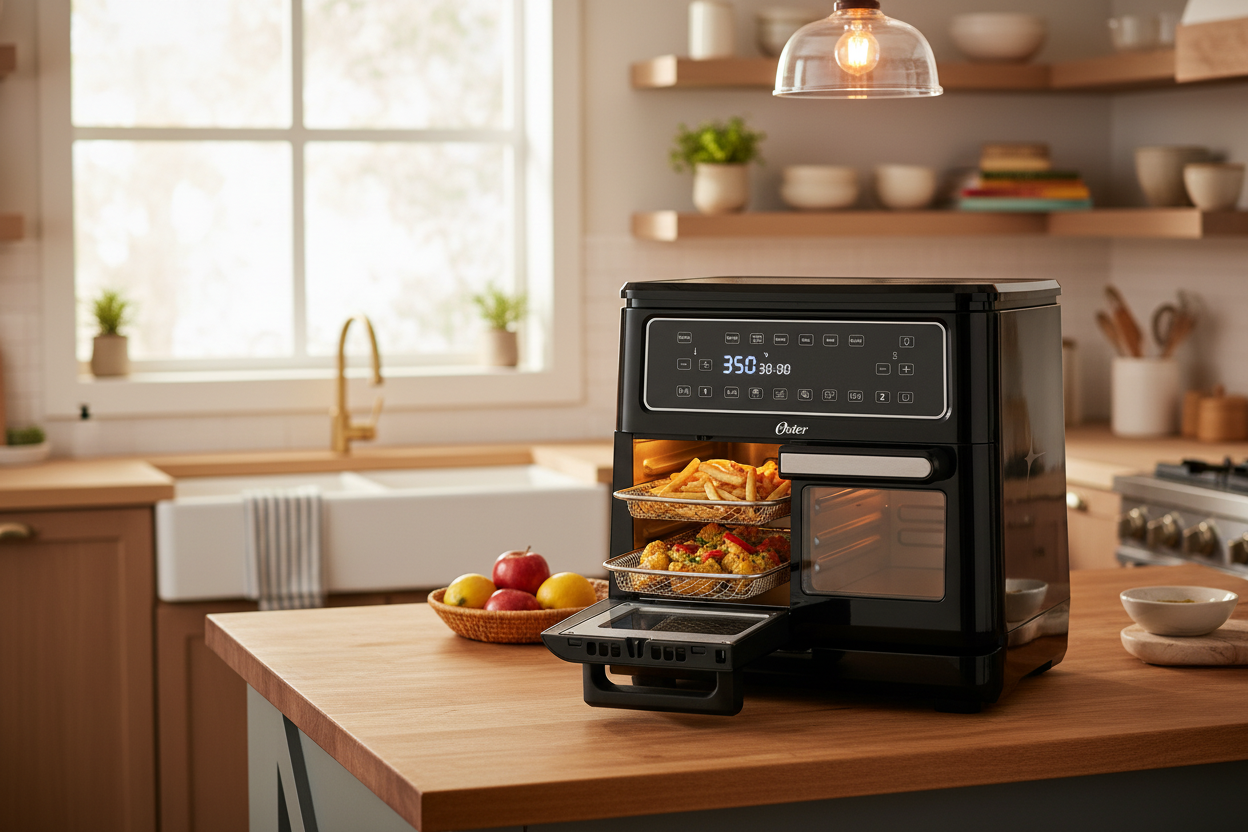 Oster 11-Quart Flex Air Fryer Oven hero lifestyle image