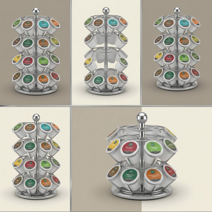 Keurig K-Cup Pod Carousel 36-Pod shown from multiple angles