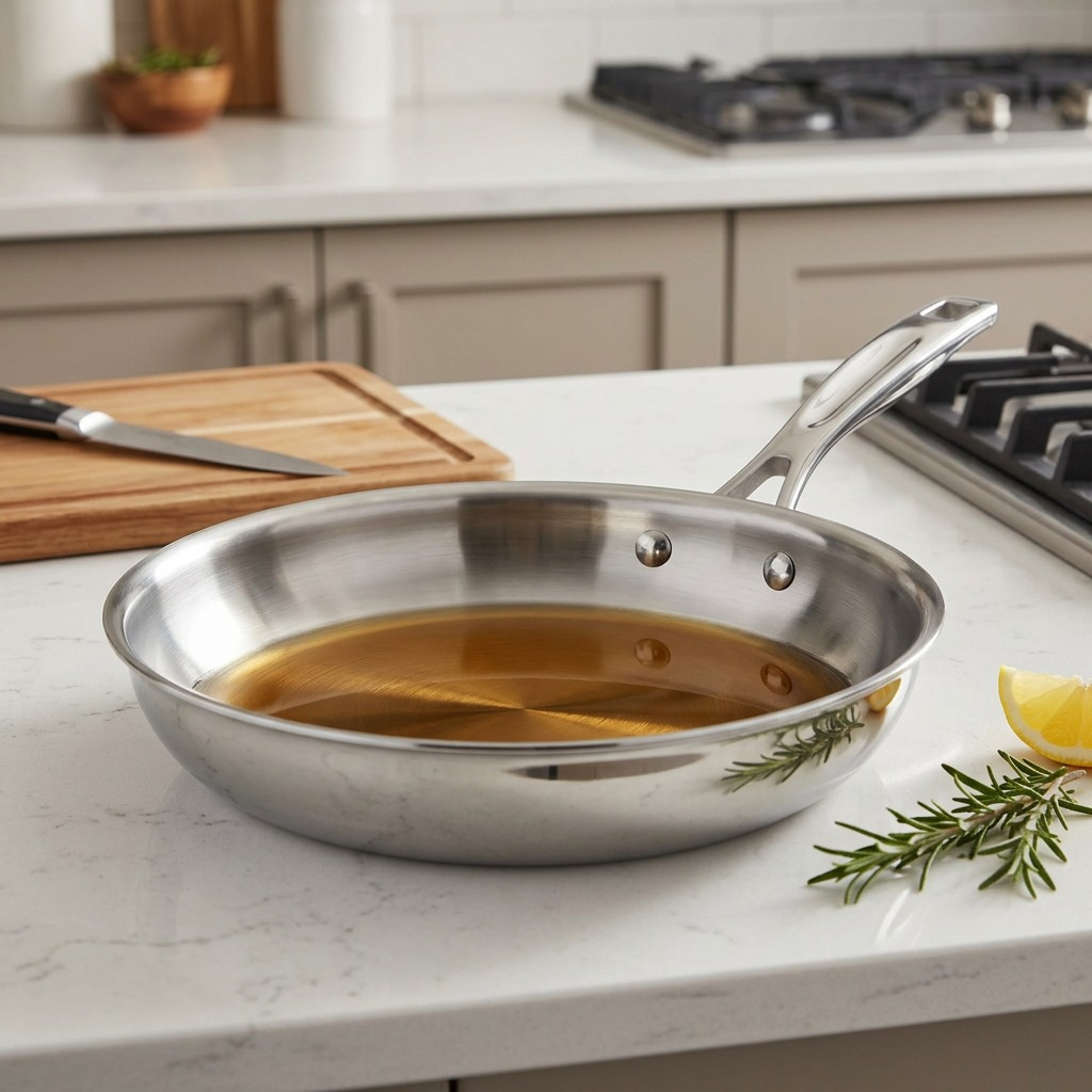 Tramontina Signature Tri-Ply Clad 10 Inch Fry Pan - Stainless Steel