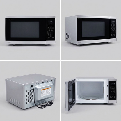Sharp SMC1464KSC microwave multi-angle view
