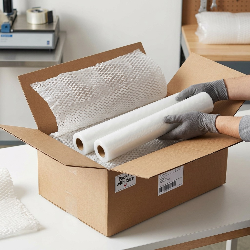 FoodSaver Seal-A-Meal Vacuum Sealer Bags 2-Pack unboxing scene
