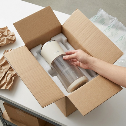 Mr. Coffee Express Cold Brew Maker Oat Milk unboxing scene