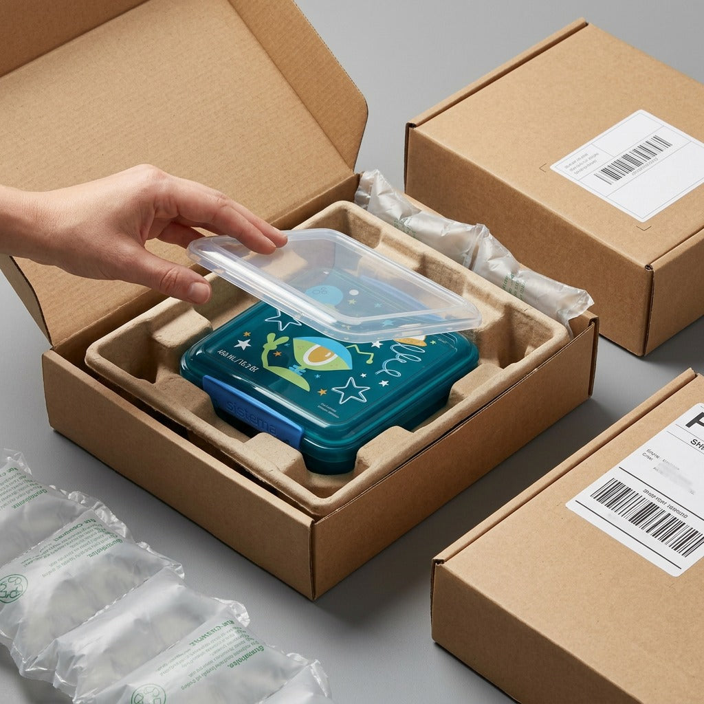 Sistema Kids Sandwich Box unboxing lifted from packaging