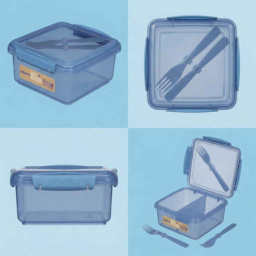Sistema Ocean Bound Plastic Lunch Box four-angle ecommerce view