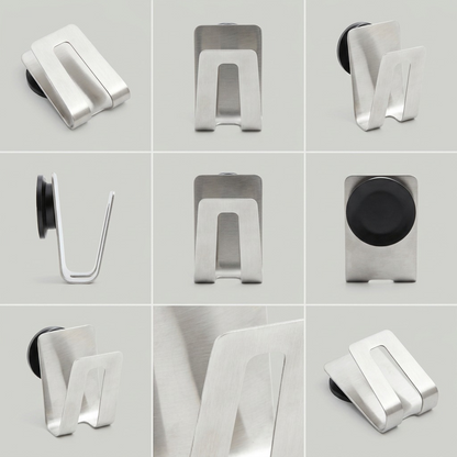 Happy Sinks Sponge Holder stainless steel lifestyle in-use kitchen view
