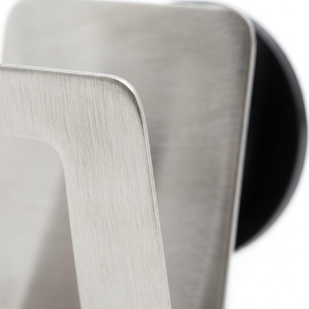 Happy Sinks Sponge Holder stainless steel brushed finish close-up
