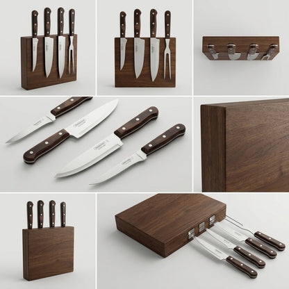 Tramontina Churrasco BBQ Cutlery Set multi-angle view
