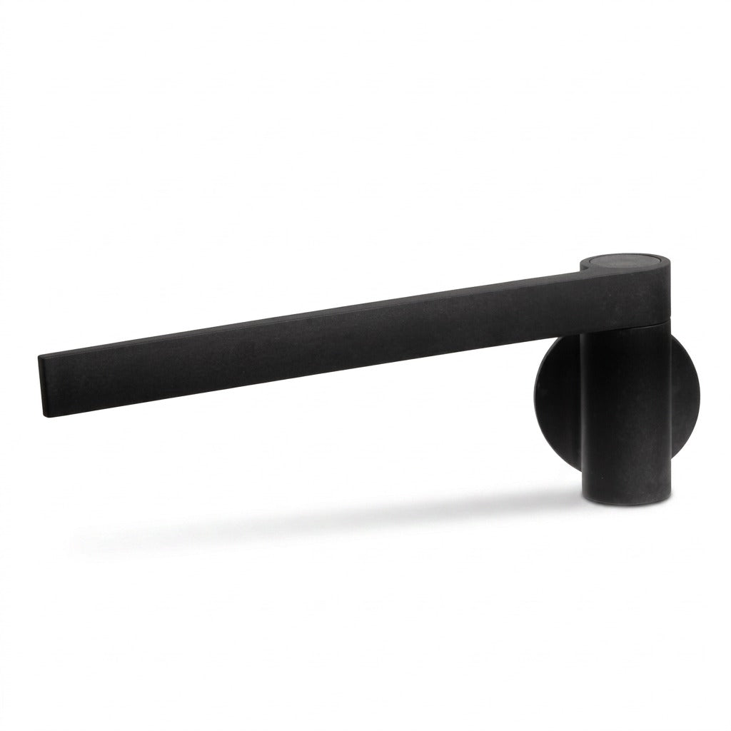 Happy Sinks Magnetic Dishcloth Holder Black bio-composite front view
