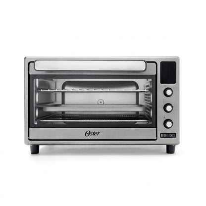 Front view of the Oster 2210052 Digital Air Fryer Toaster Oven on a white background.