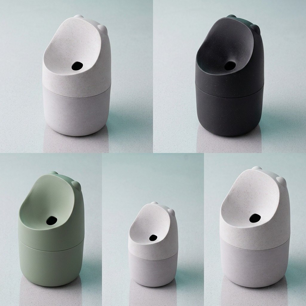 HAPPY SiNKS KONNA Fruit Fly Trap shown in nature white, black, and sage green color variants.