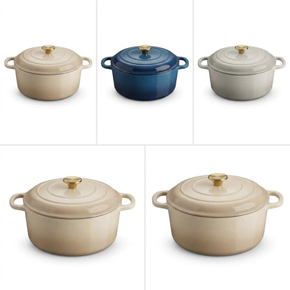 Tramontina Bestow 5.5 Qt Dutch Oven Latte multi-angle view