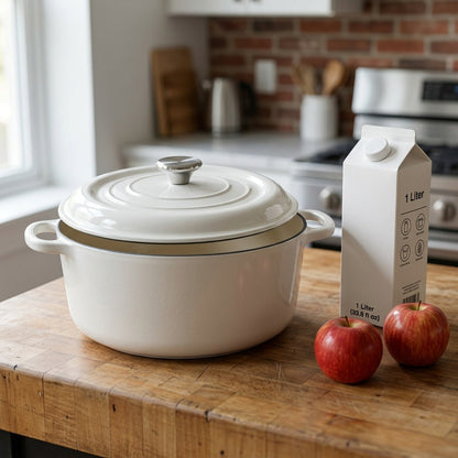 Tramontina 6.5 Qt Covered Round Dutch Oven Gradated Cobalt Blue overhead view