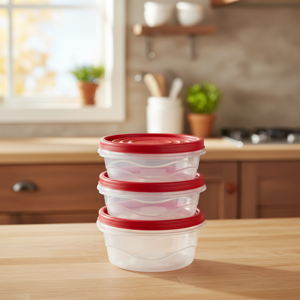 Rubbermaid TakeAlongs Twist & Seal Food Storage Containers — 2.1 Cup, 3-Pack