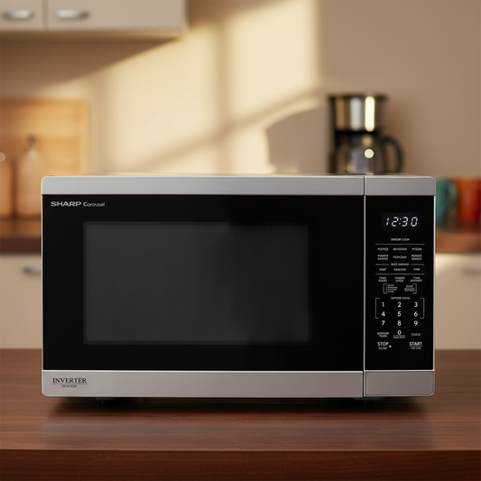 Sharp SMC1464KSC 1.4 cu. ft. Countertop Microwave with Inverter Technology