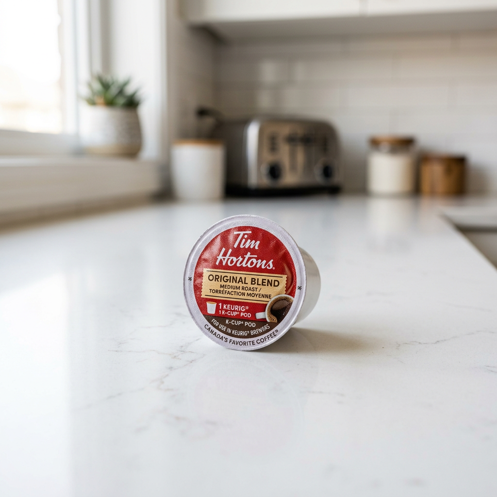 Tim Hortons Original Blend K-Cups Medium Roast 24-Count box front view